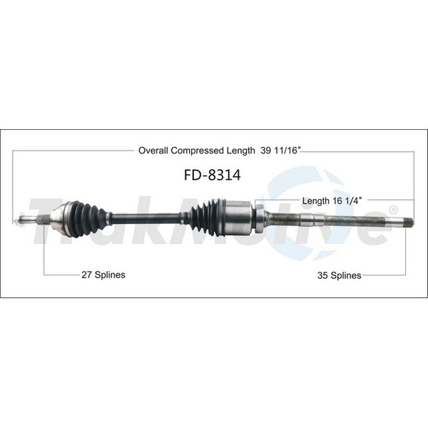 Surtrack Axle Cv Axle Shaft, Fd-8314 FD-8314 - main